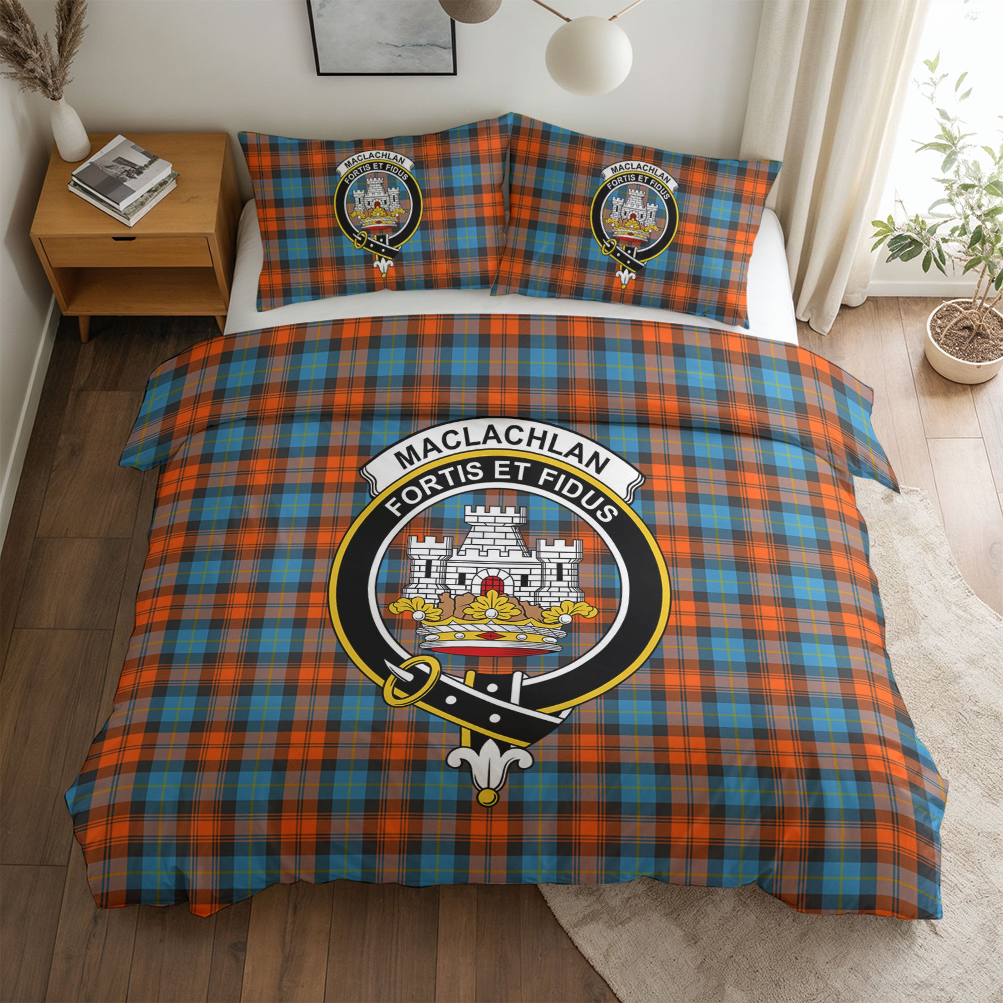MacLachlan Ancient Tartan Crest Bedding Set