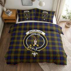 MacLellan Modern Tartan Crest Bedding Set