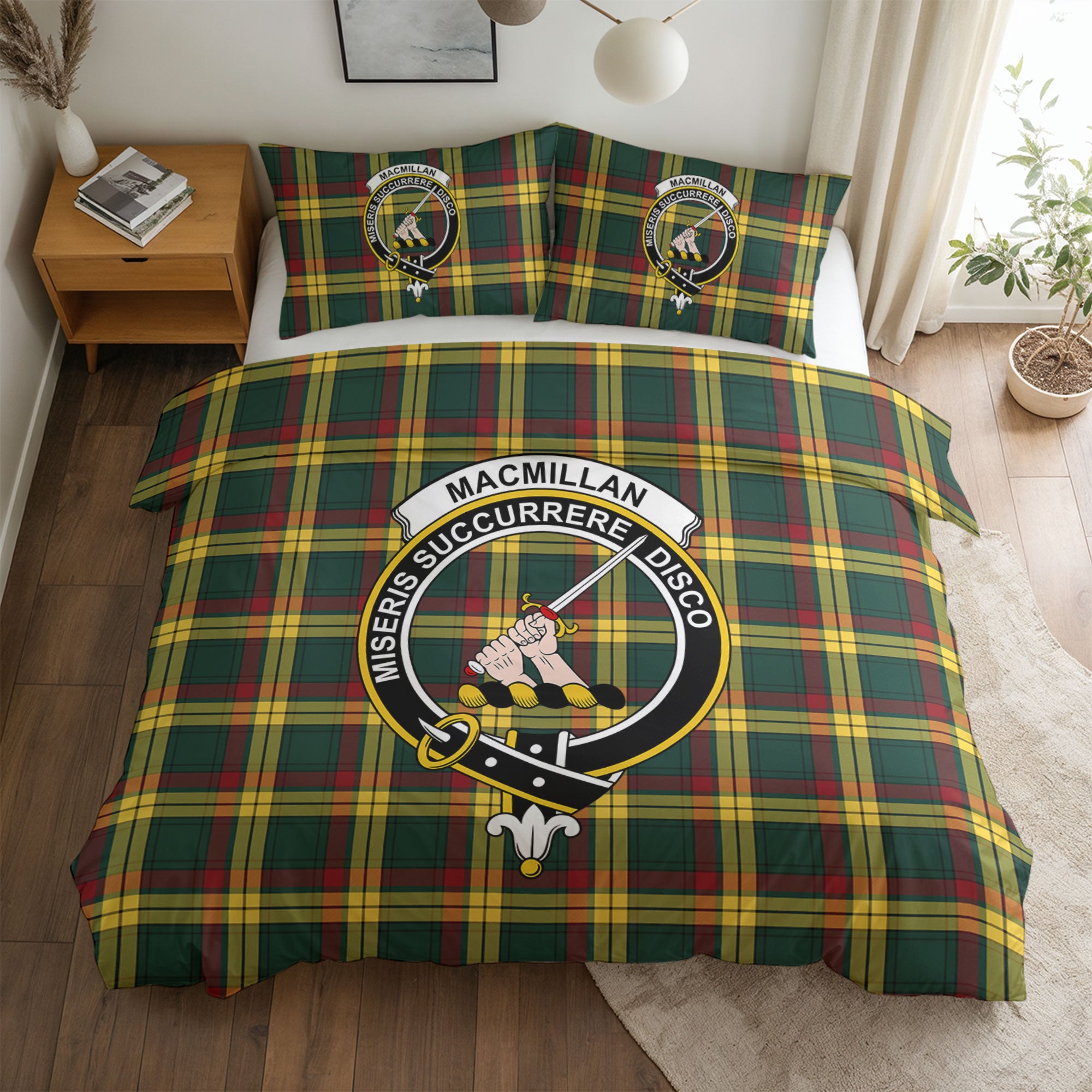 MacMillan Old Modern Tartan Crest Bedding Set