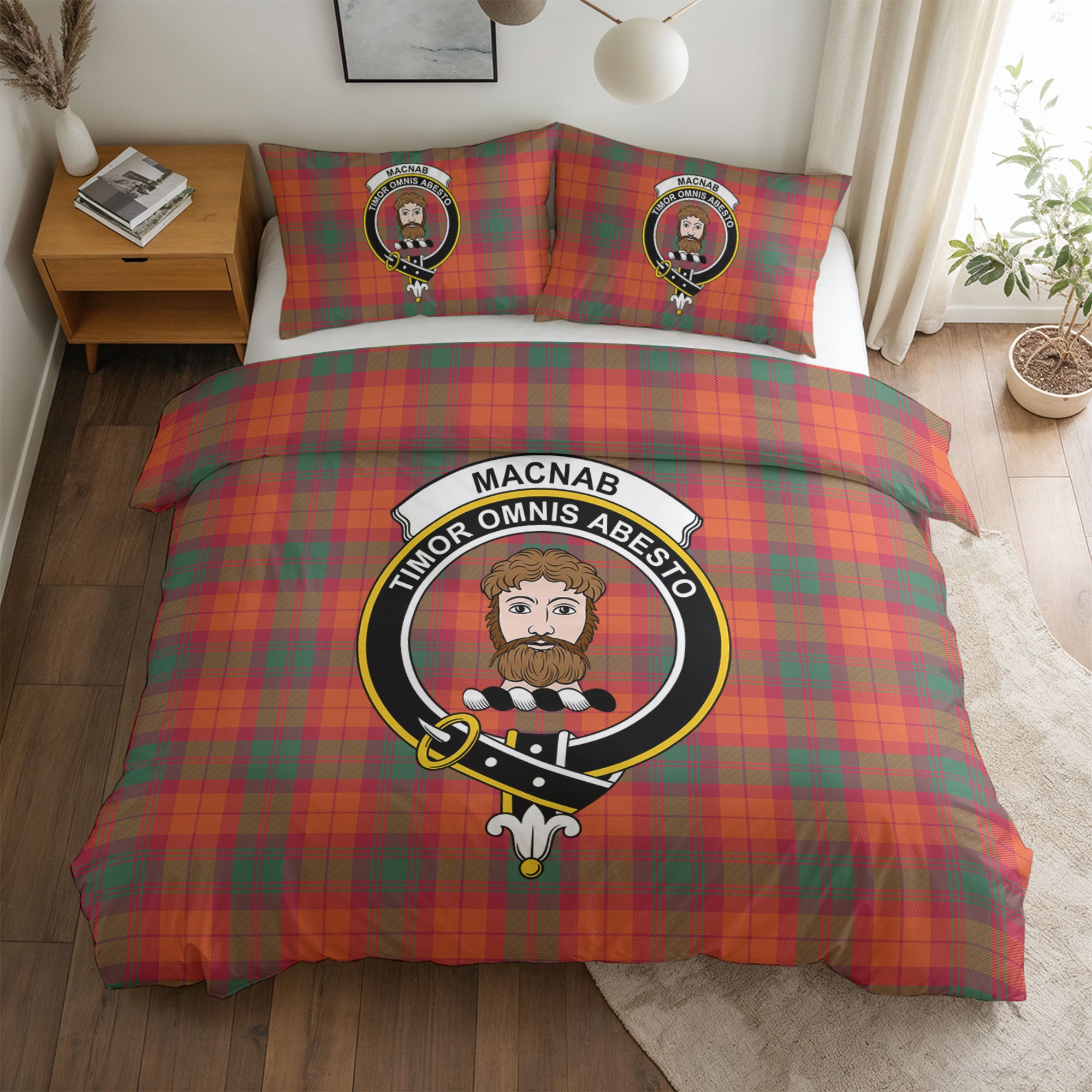 MacNab Ancient Tartan Crest Bedding Set