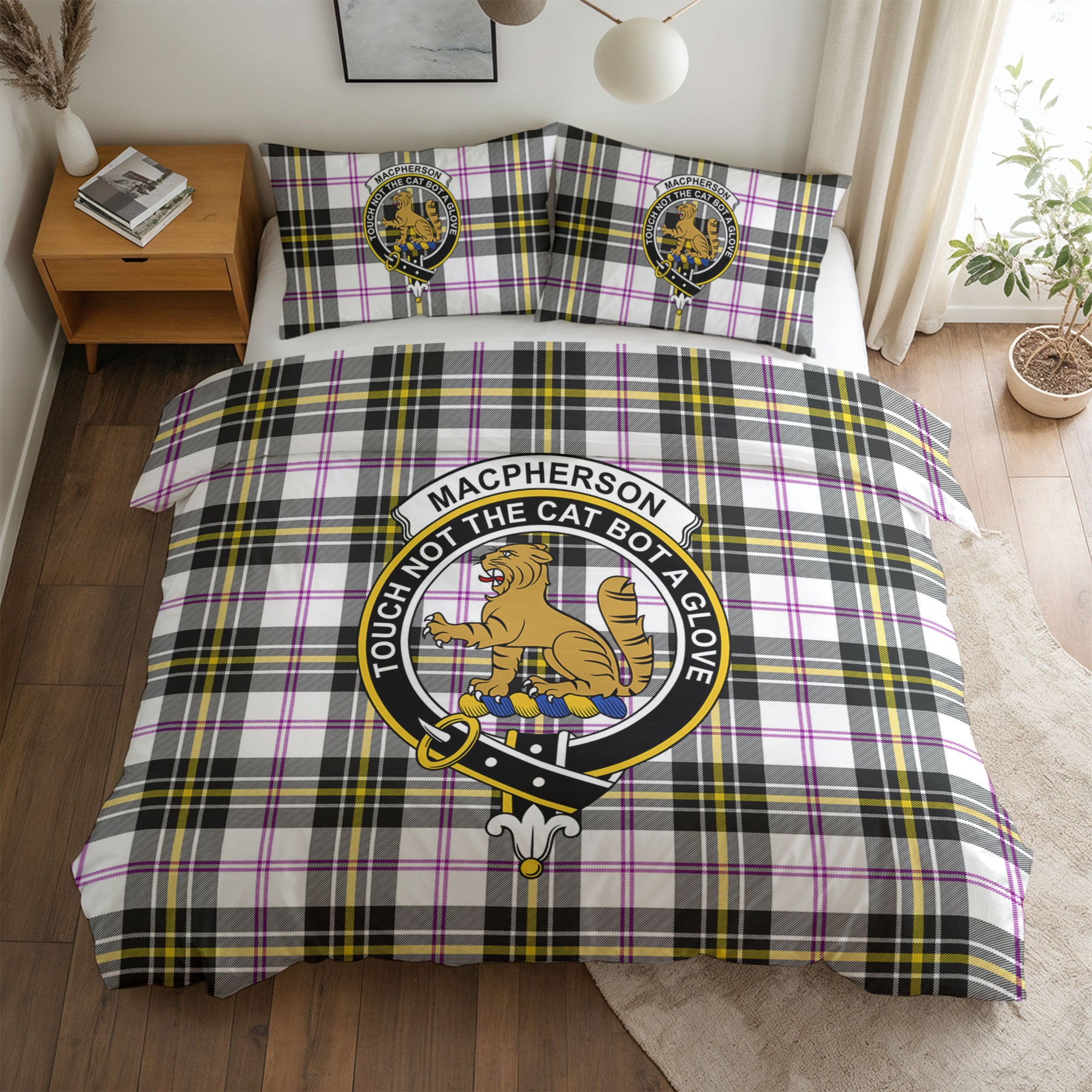 MacPherson Dress Modern Tartan Crest Bedding Set
