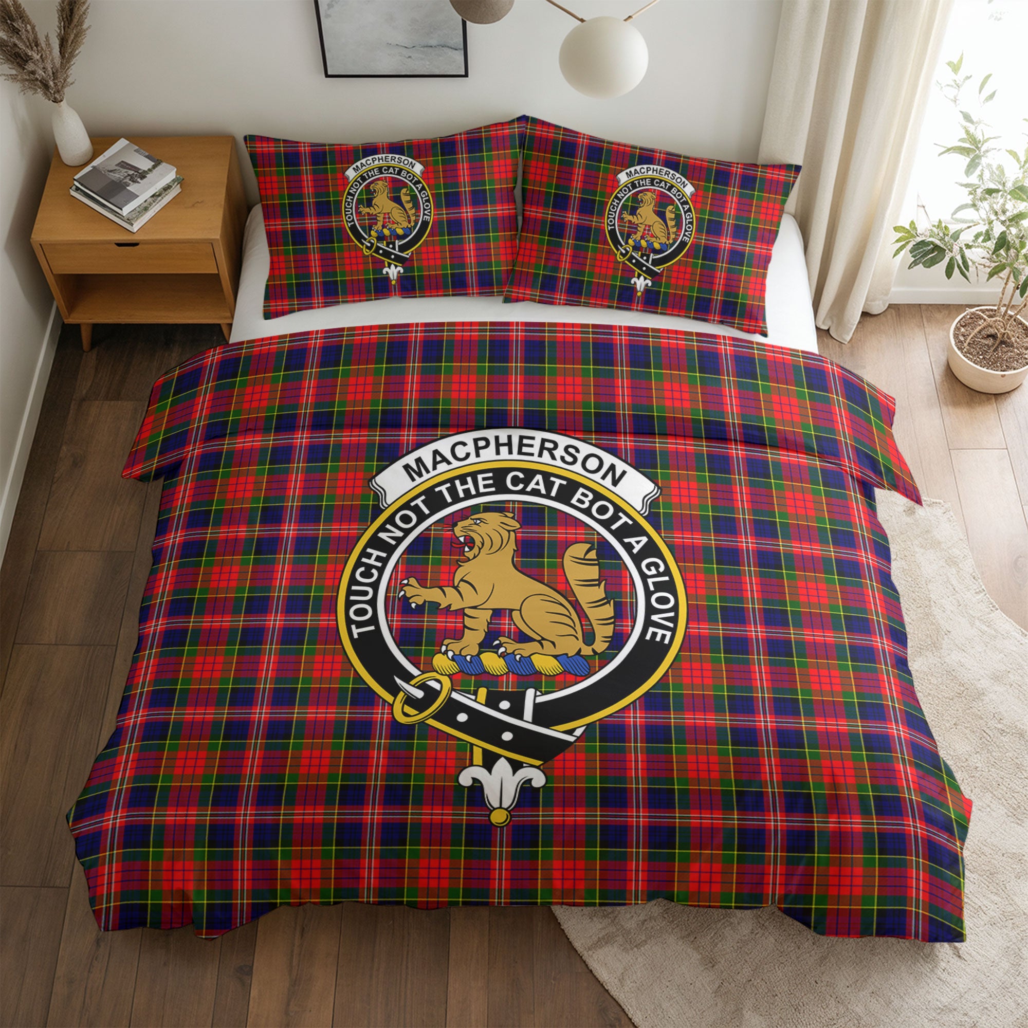 MacPherson Modern Tartan Crest Bedding Set