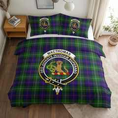 MacThomas Modern Tartan Crest Bedding Set