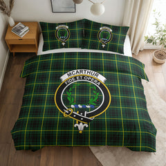 McArthur Modern Tartan Crest Bedding Set
