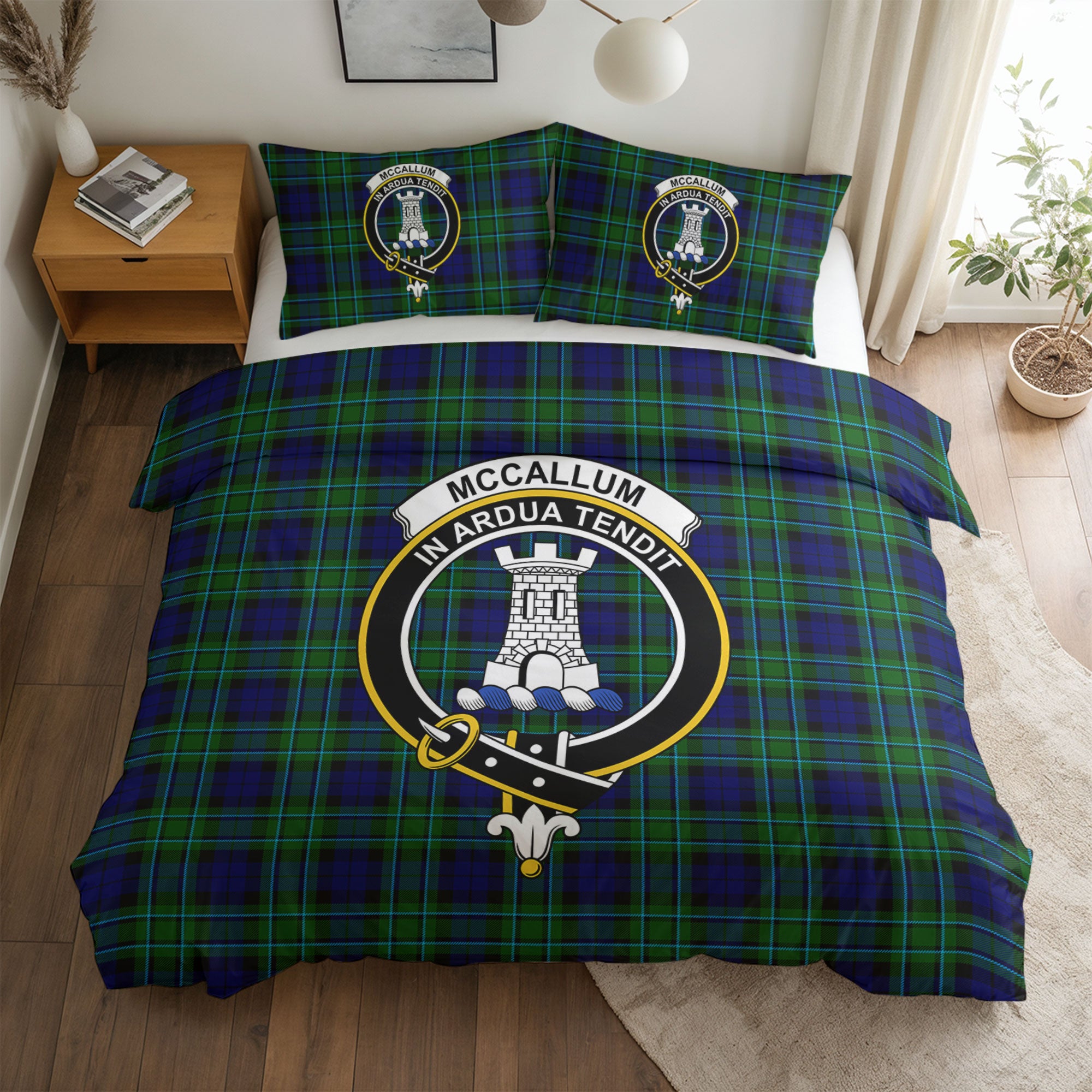 McCallum Modern Tartan Crest Bedding Set