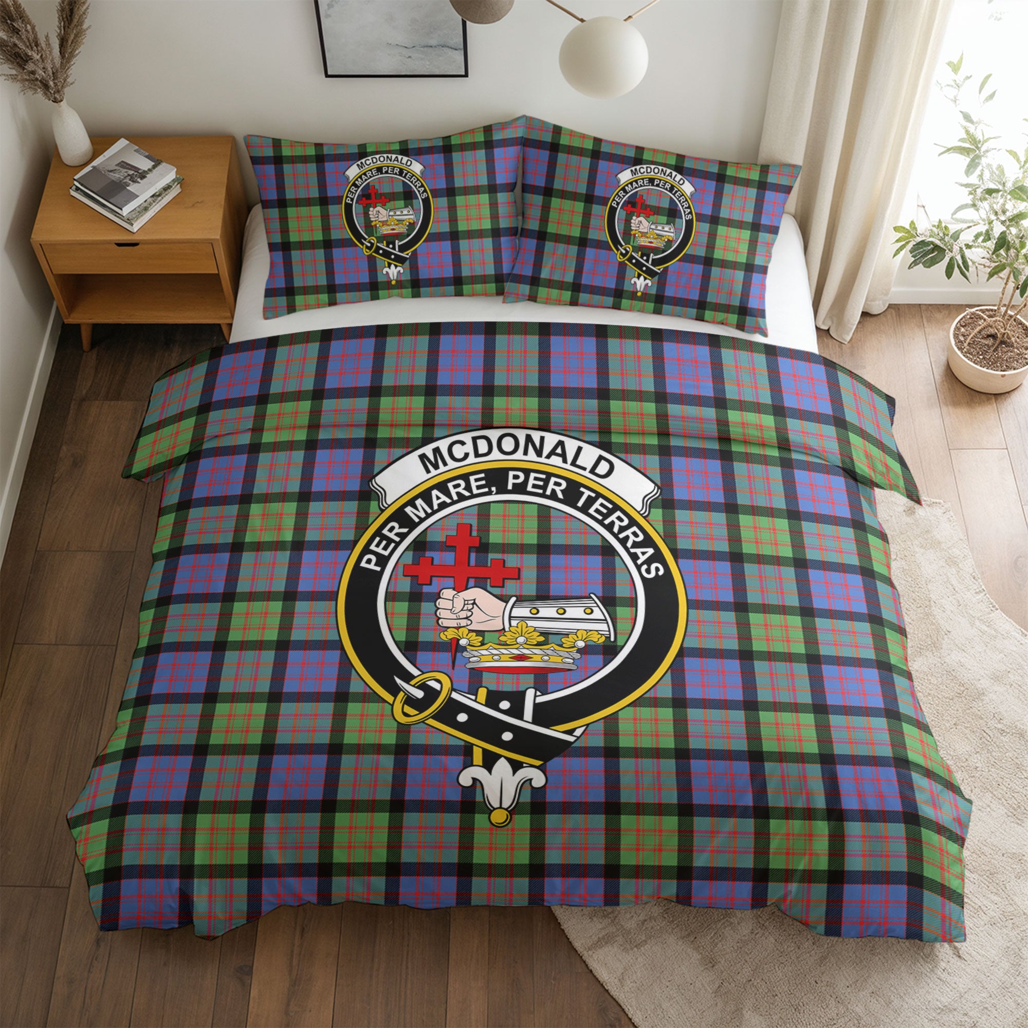 McDonald Ancient Tartan Crest Bedding Set