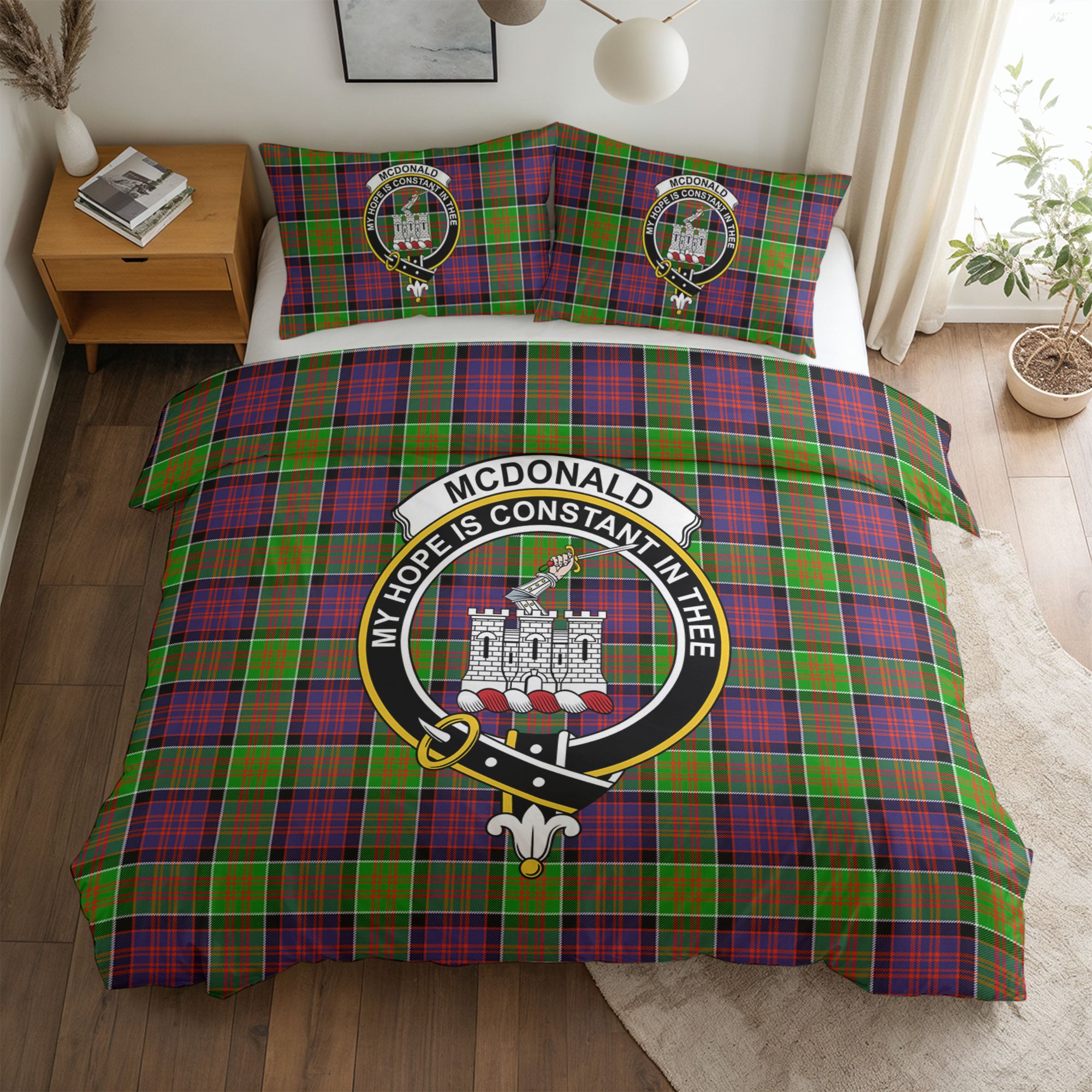 McDonald (Clan Ranald) Tartan Crest Bedding Set