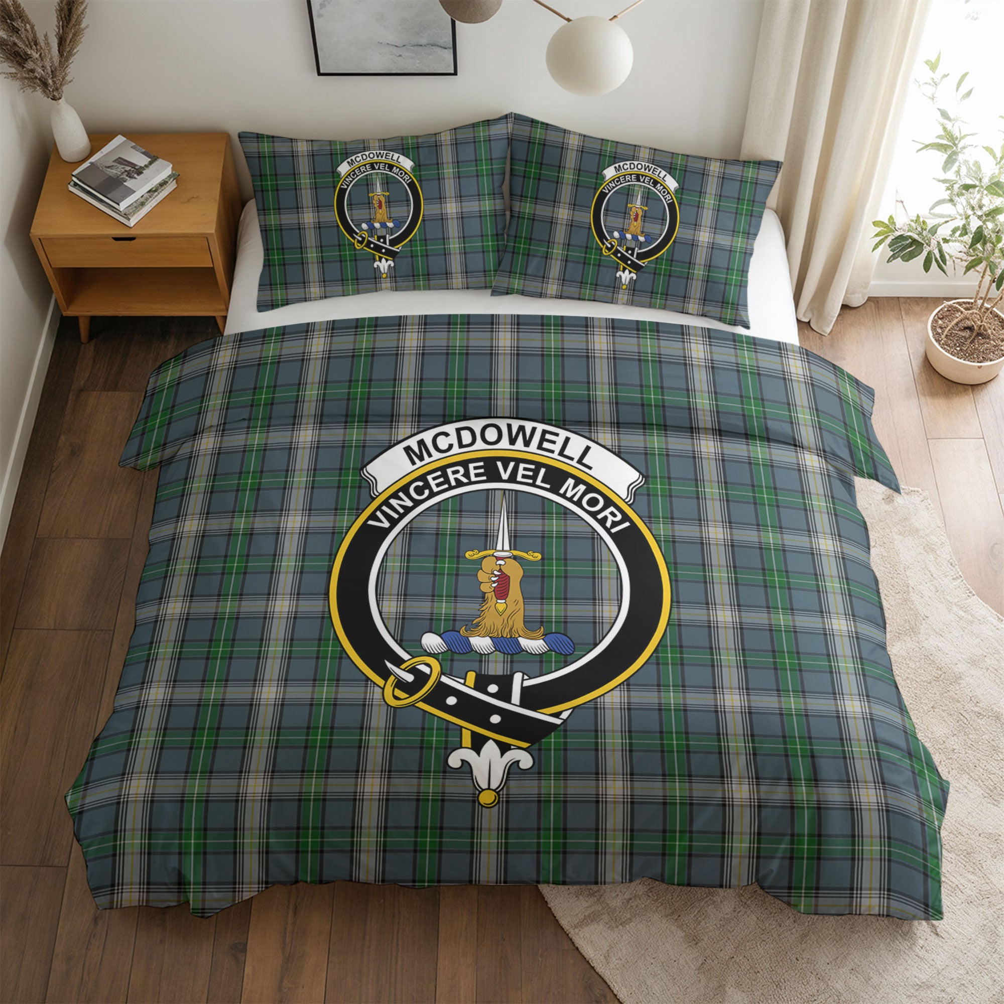 McDowell (MacDowell) Tartan Crest Bedding Set