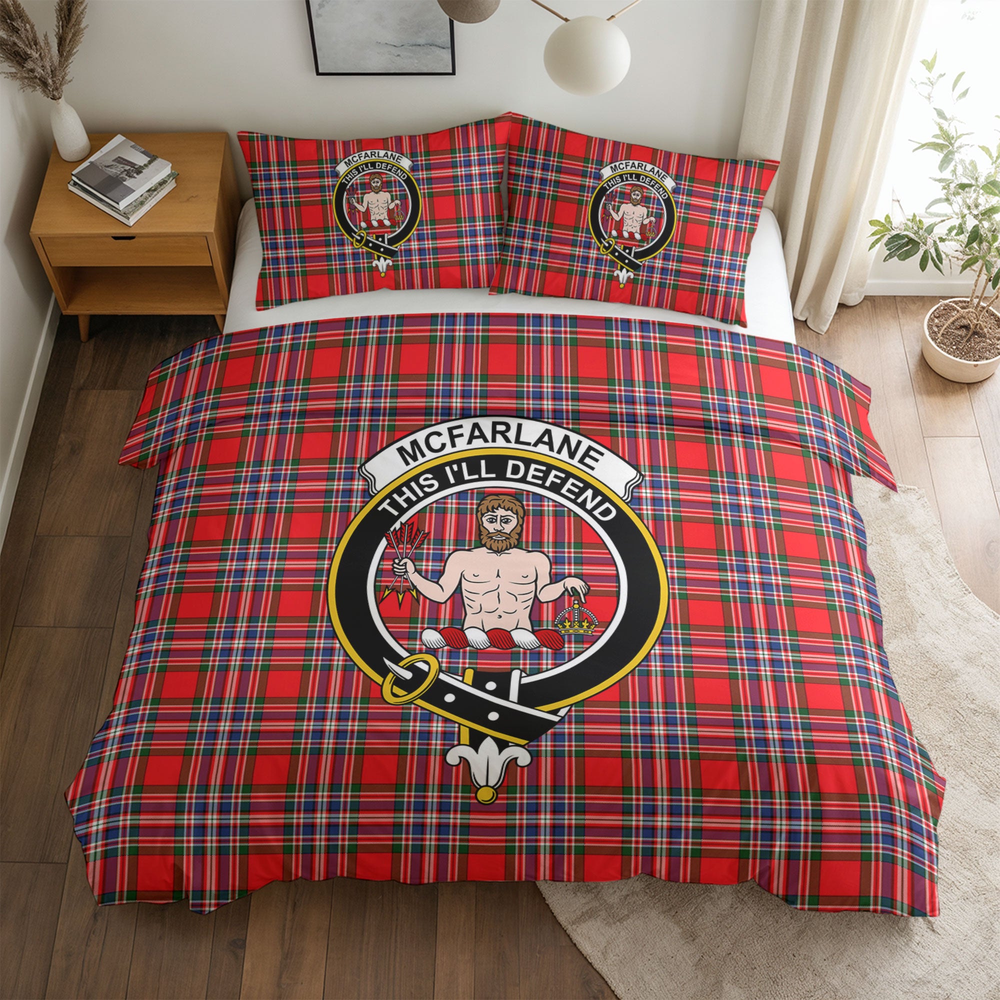 McFarlane Modern Tartan Crest Bedding Set
