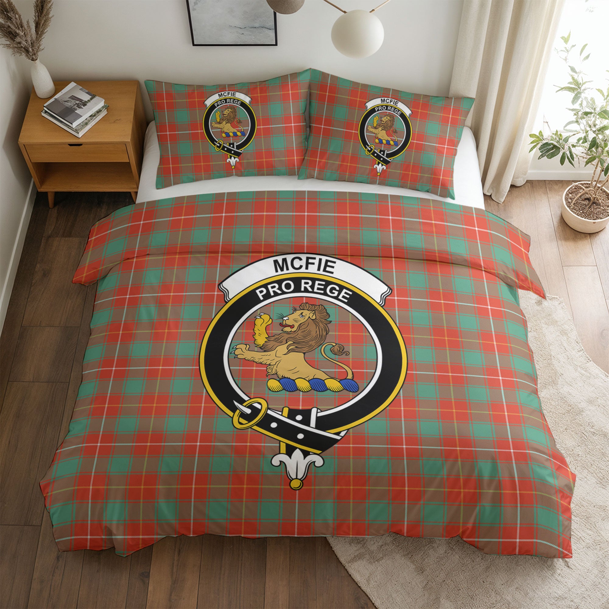 McFie Ancient Tartan Crest Bedding Set