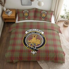 McGillivray Hunting Ancient Tartan Crest Bedding Set