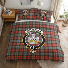 McLachlan Weathered Tartan Crest Bedding Set