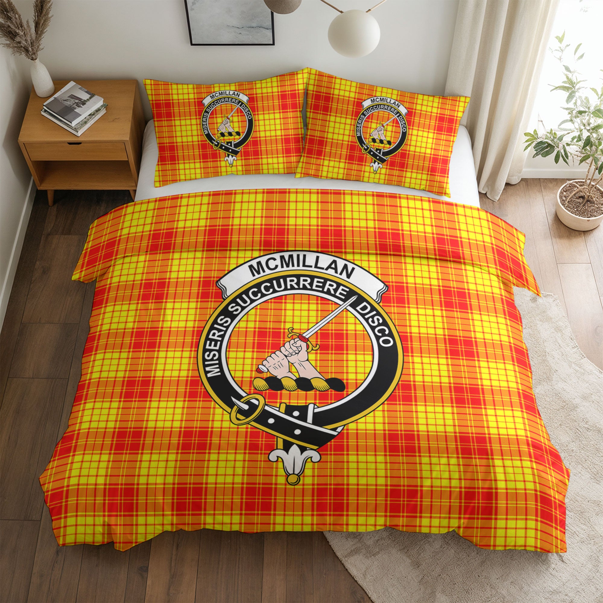 McMillan Clan Tartan Crest Bedding Set