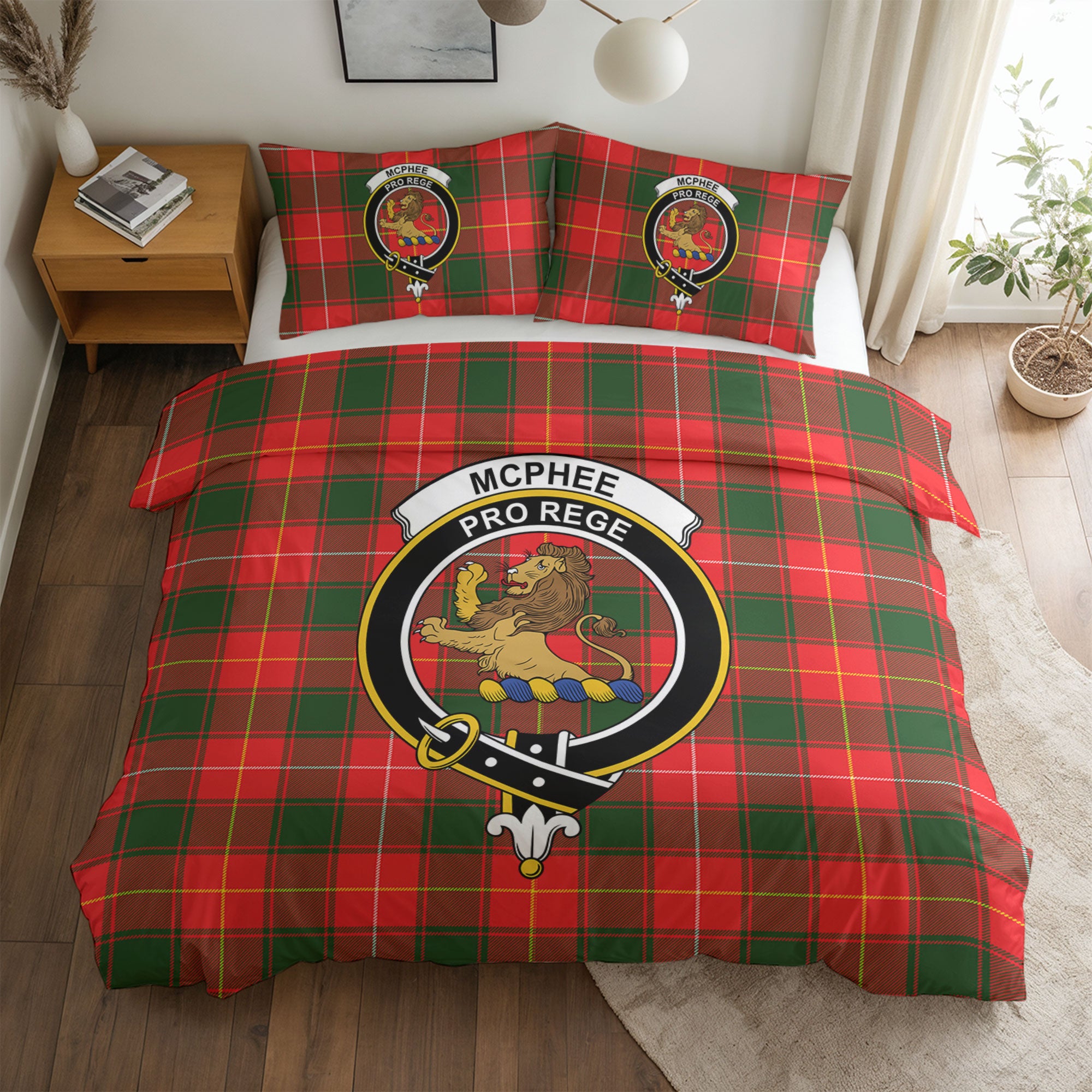 McPhee Tartan Crest Bedding Set
