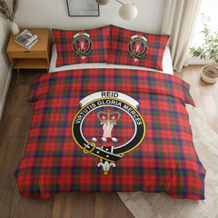 Reid Modern Tartan Crest Bedding Set