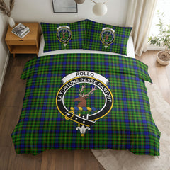 Rollo Modern Tartan Crest Bedding Set