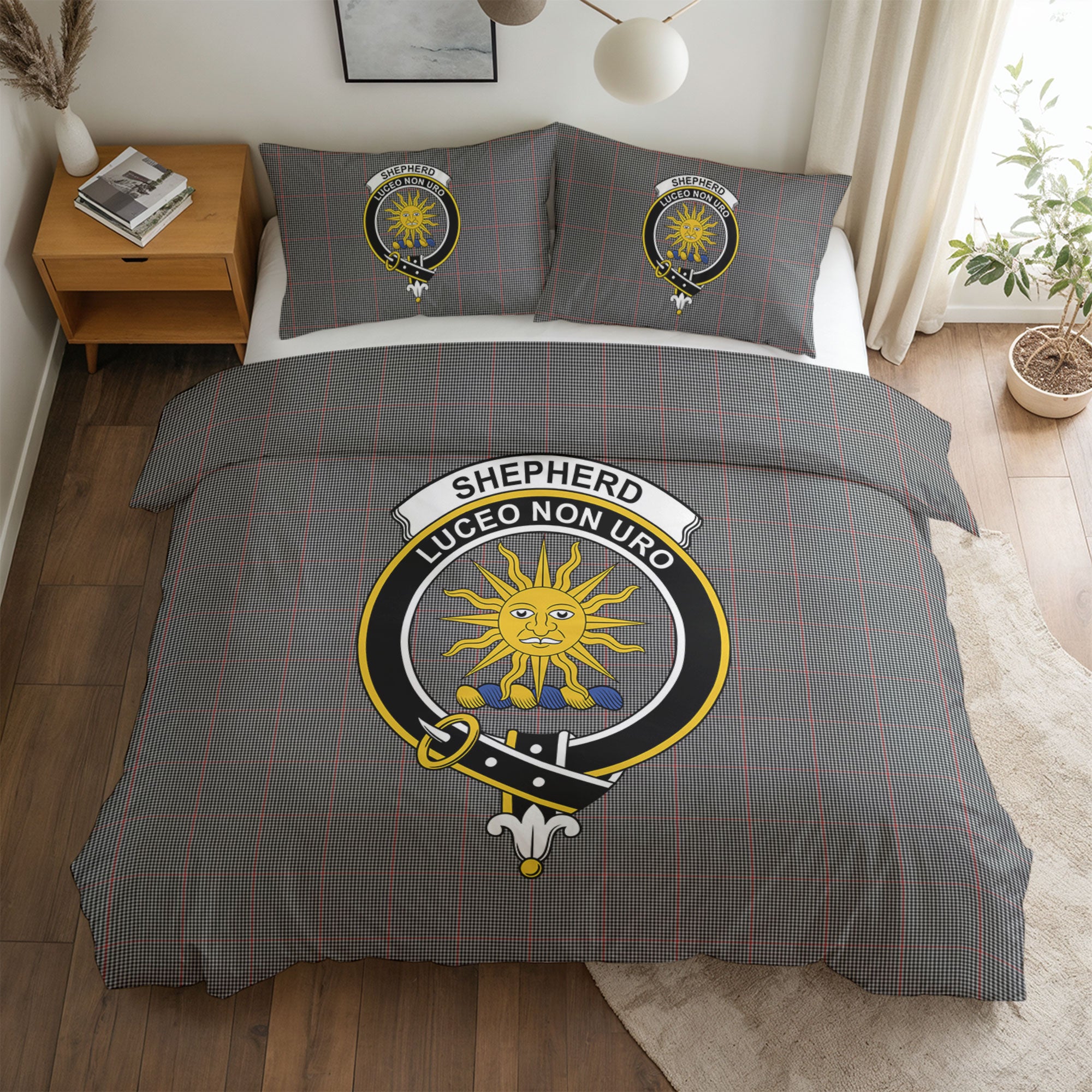 Shepherd Tartan Crest Bedding Set