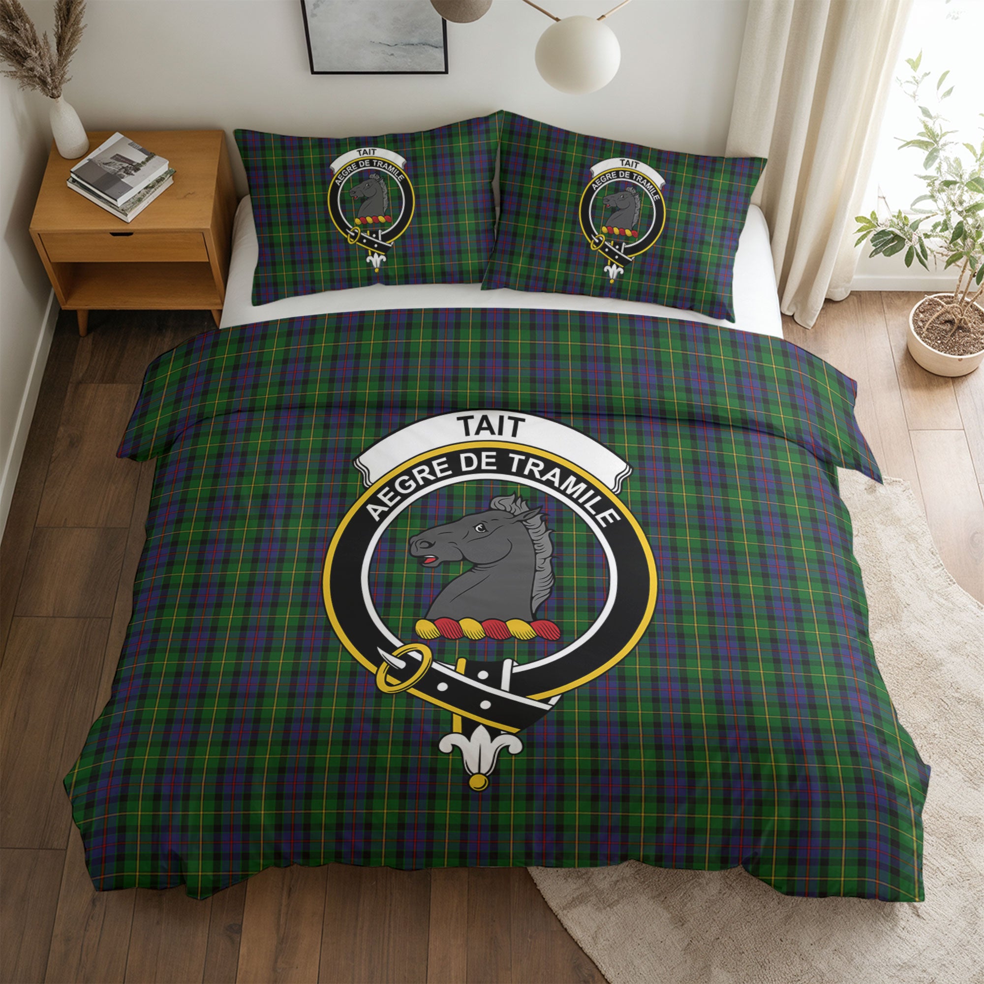 Tait Tartan Crest Bedding Set