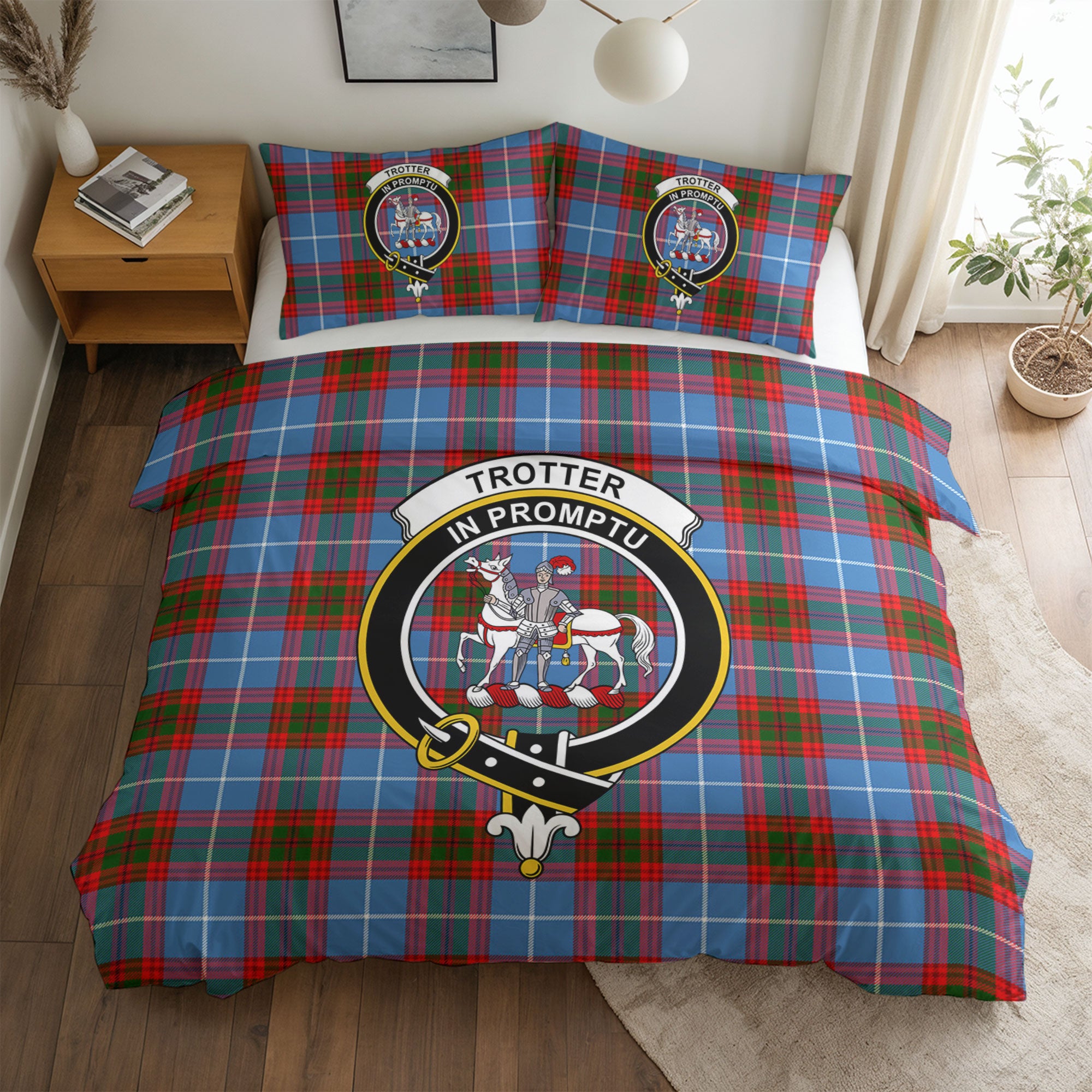 Trotter Tartan Crest Bedding Set