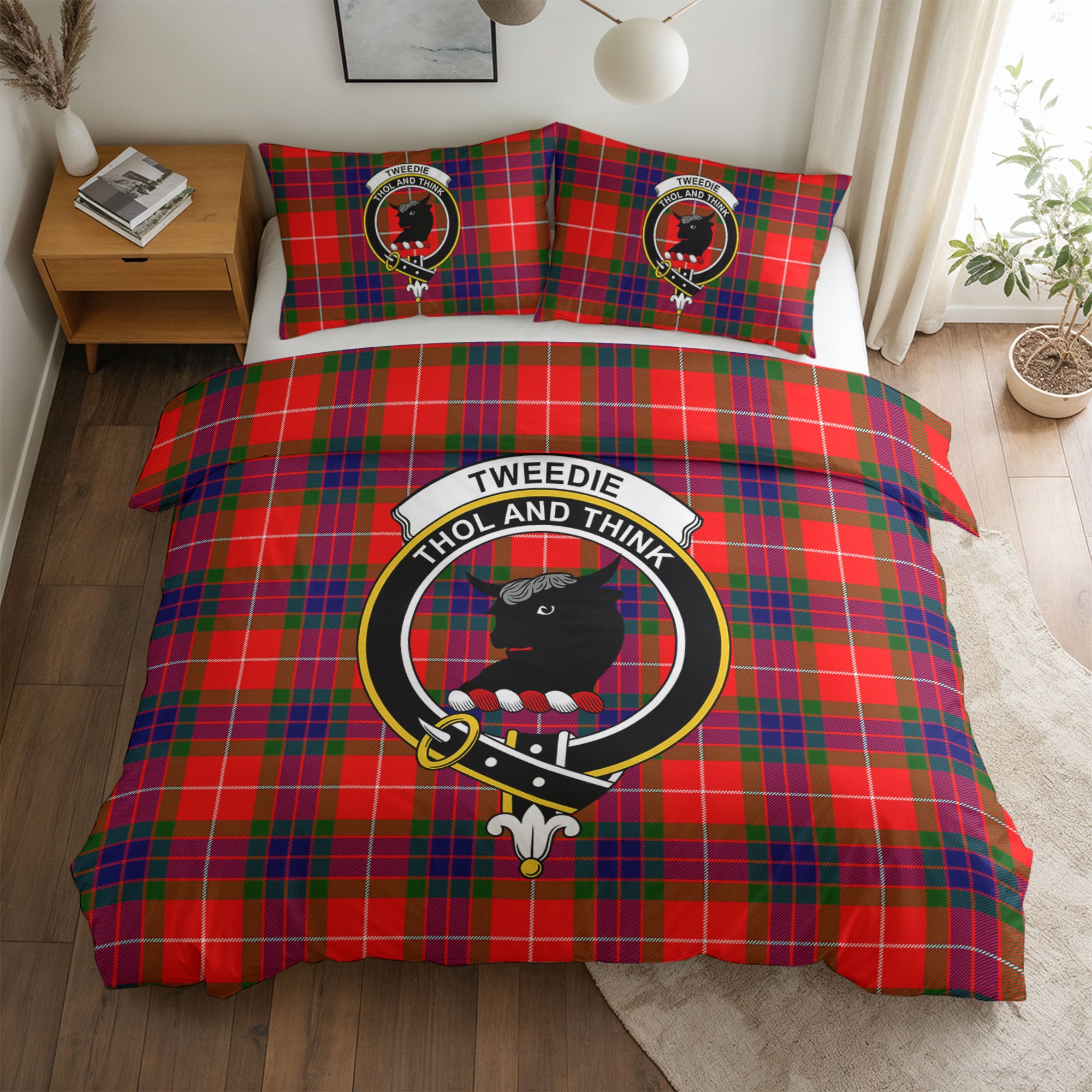Tweedie Tartan Crest Bedding Set