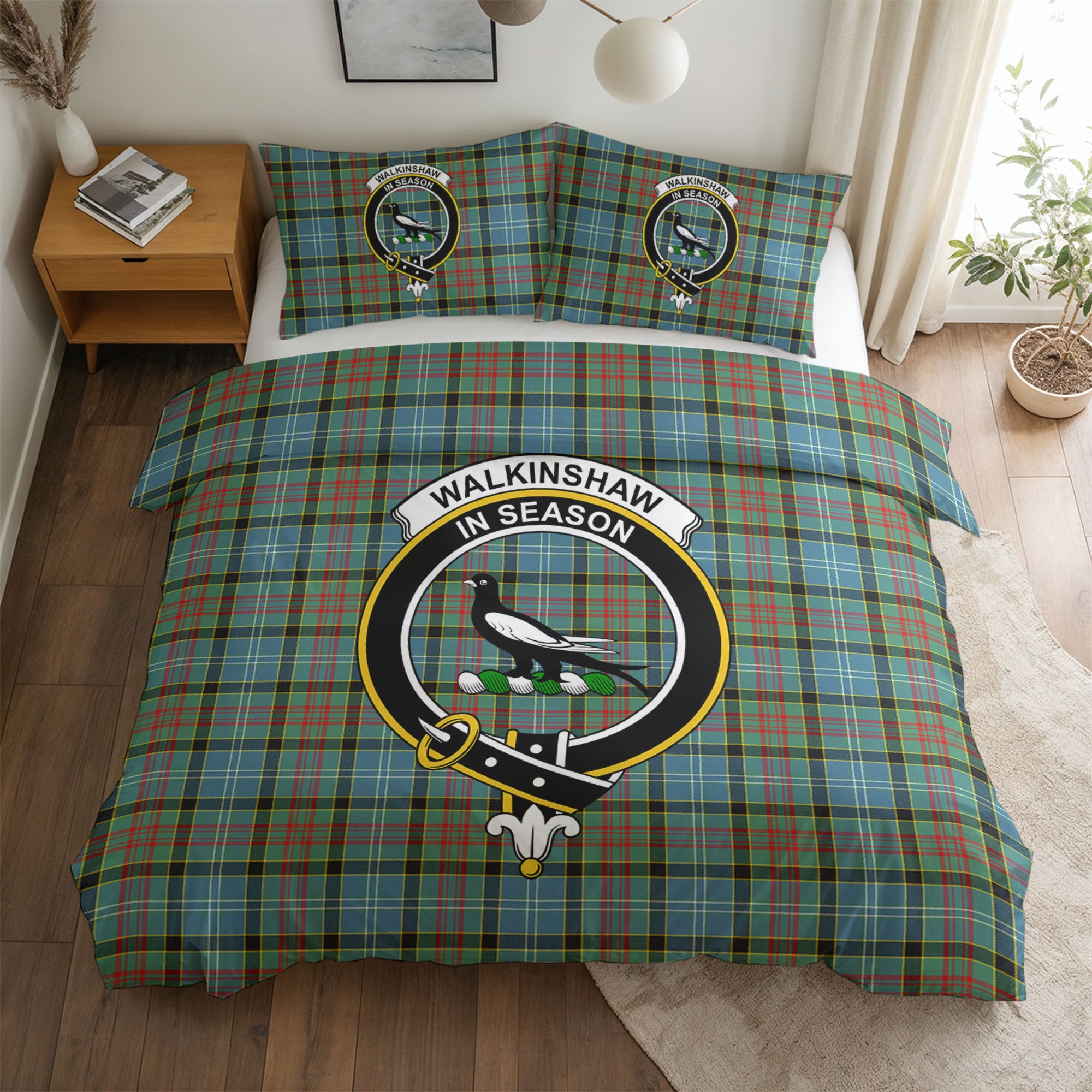 Walkinshaw Tartan Crest Bedding Set