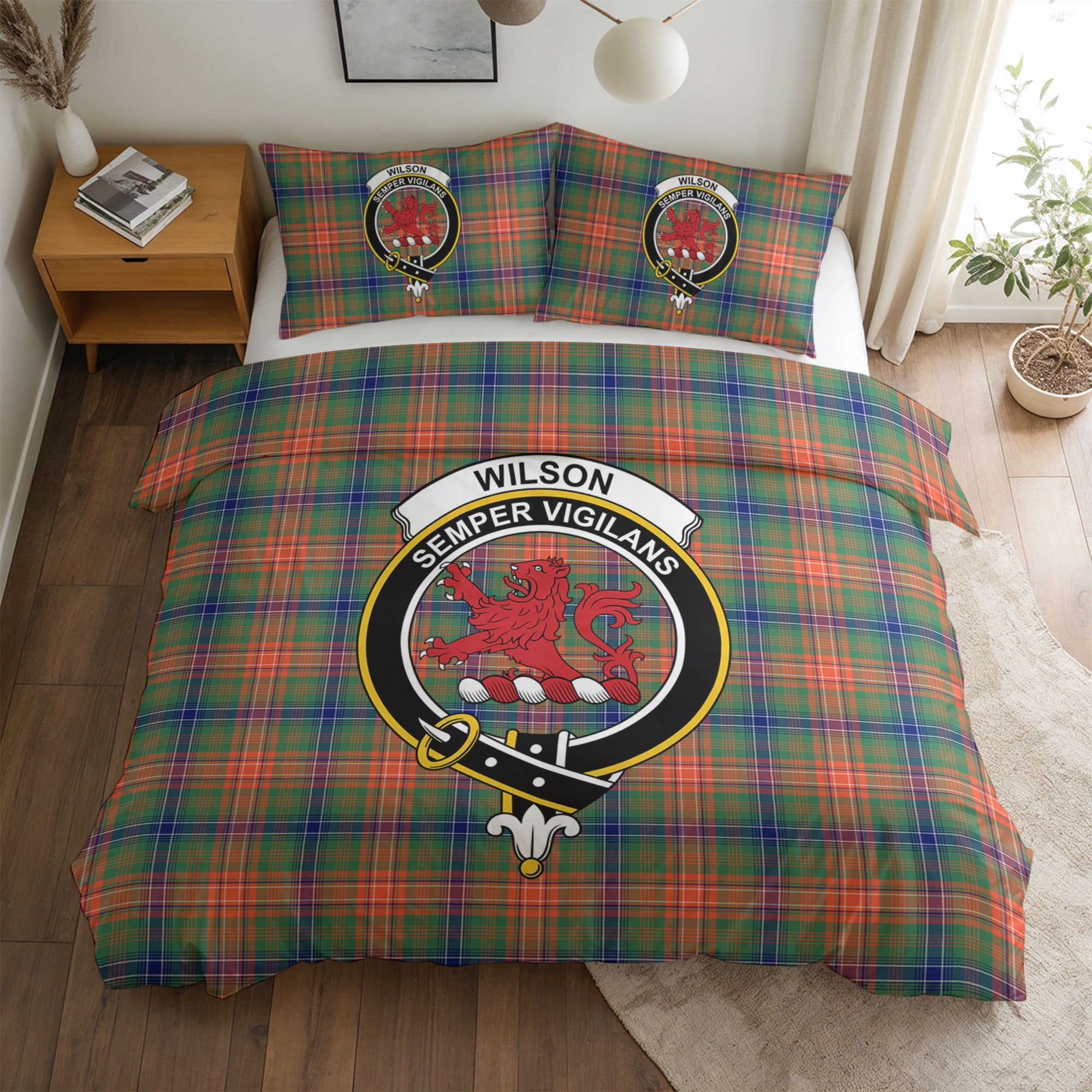 Wilson Ancient Tartan Crest Bedding Set