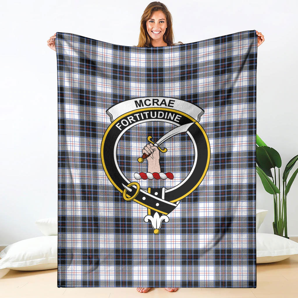 McRae Dress Modern Tartan Crest Blanket