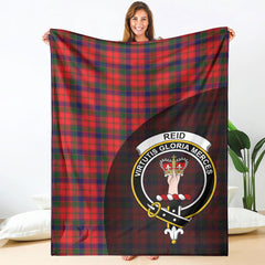 Reid Modern Tartan Crest Blanket Wave Style