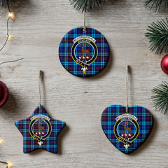 McCorquodale Tartan Crest Christmas Ceramic Ornament