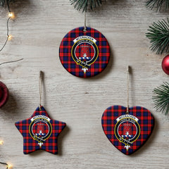 McCracken Tartan Crest Christmas Ceramic Ornament