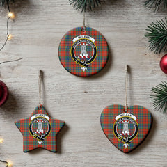 McLean of Duart Ancient Tartan Crest Christmas Ceramic Ornament