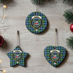 McNeil of Barra Ancient Tartan Crest Christmas Ceramic Ornament