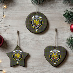 McVicker Tartan Crest Christmas Ceramic Ornament