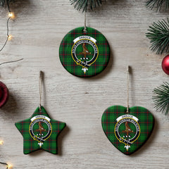 Orrock Tartan Crest Christmas Ceramic Ornament