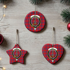 Rait Tartan Crest Christmas Ceramic Ornament