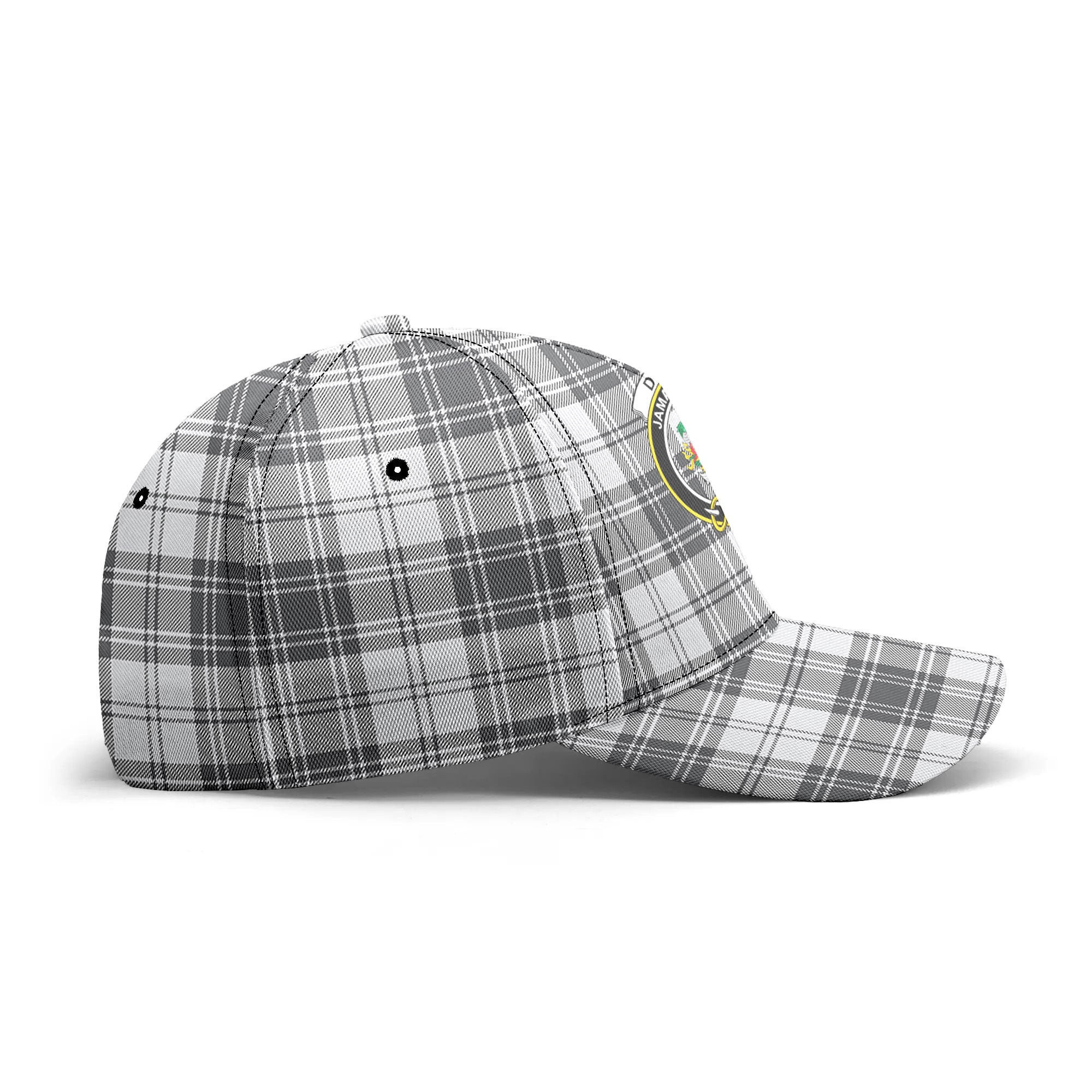 Douglas Grey Modern Tartan Crest Classic Cap