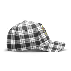 MacFarlane Black _ White Tartan Crest Classic Cap