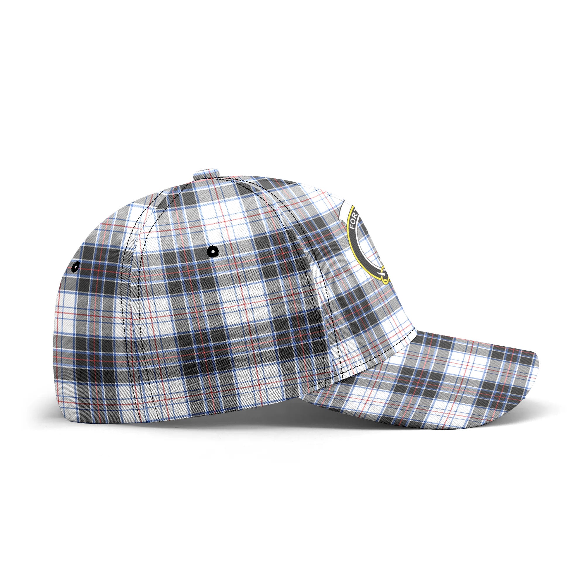 McRae Dress Modern Tartan Crest Classic Cap