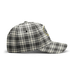 Menzies Black - White Ancient Tartan Crest Classic Cap