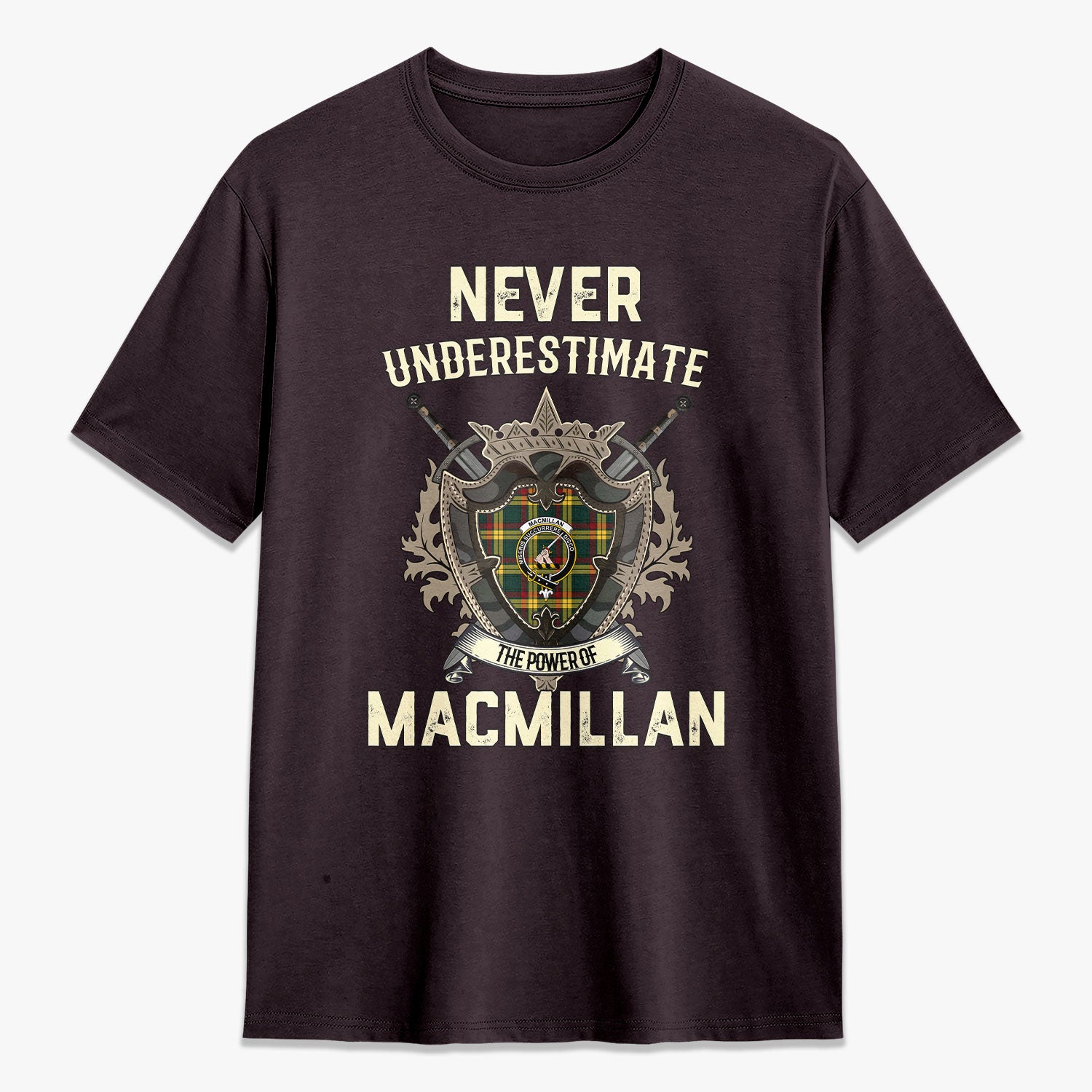 MacMillan Old Modern Tartan Crest 2D T-shirt - Never Underestimate Style