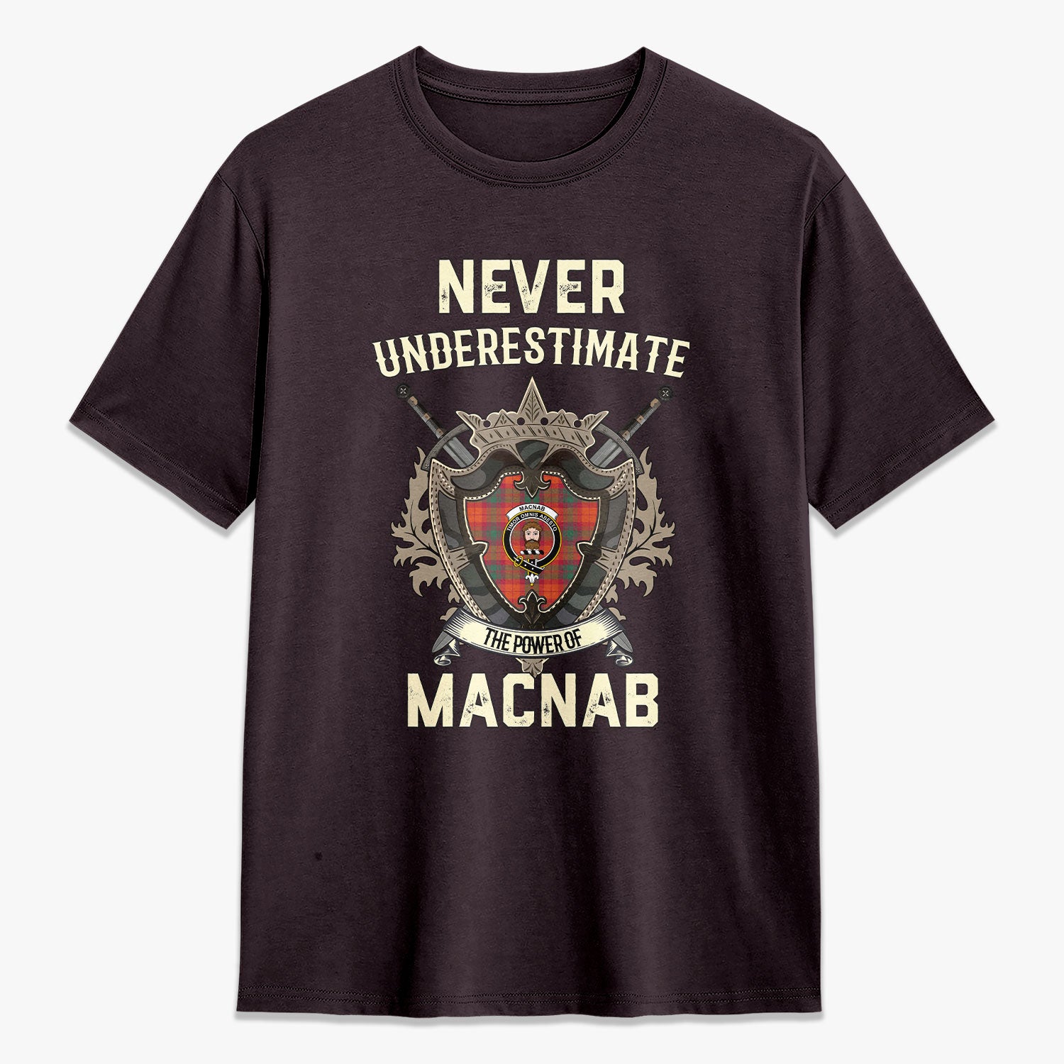 MacNab Ancient Tartan Crest 2D T-shirt - Never Underestimate Style