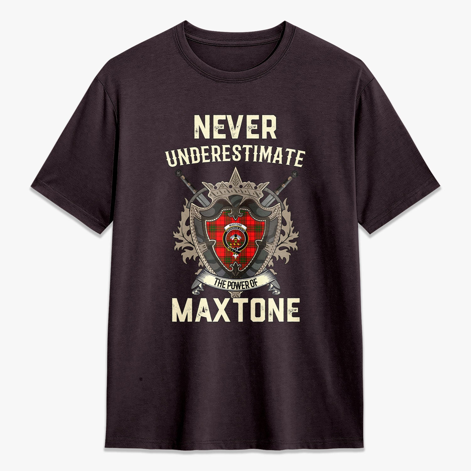 Maxtone Tartan Crest 2D T-shirt - Never Underestimate Style