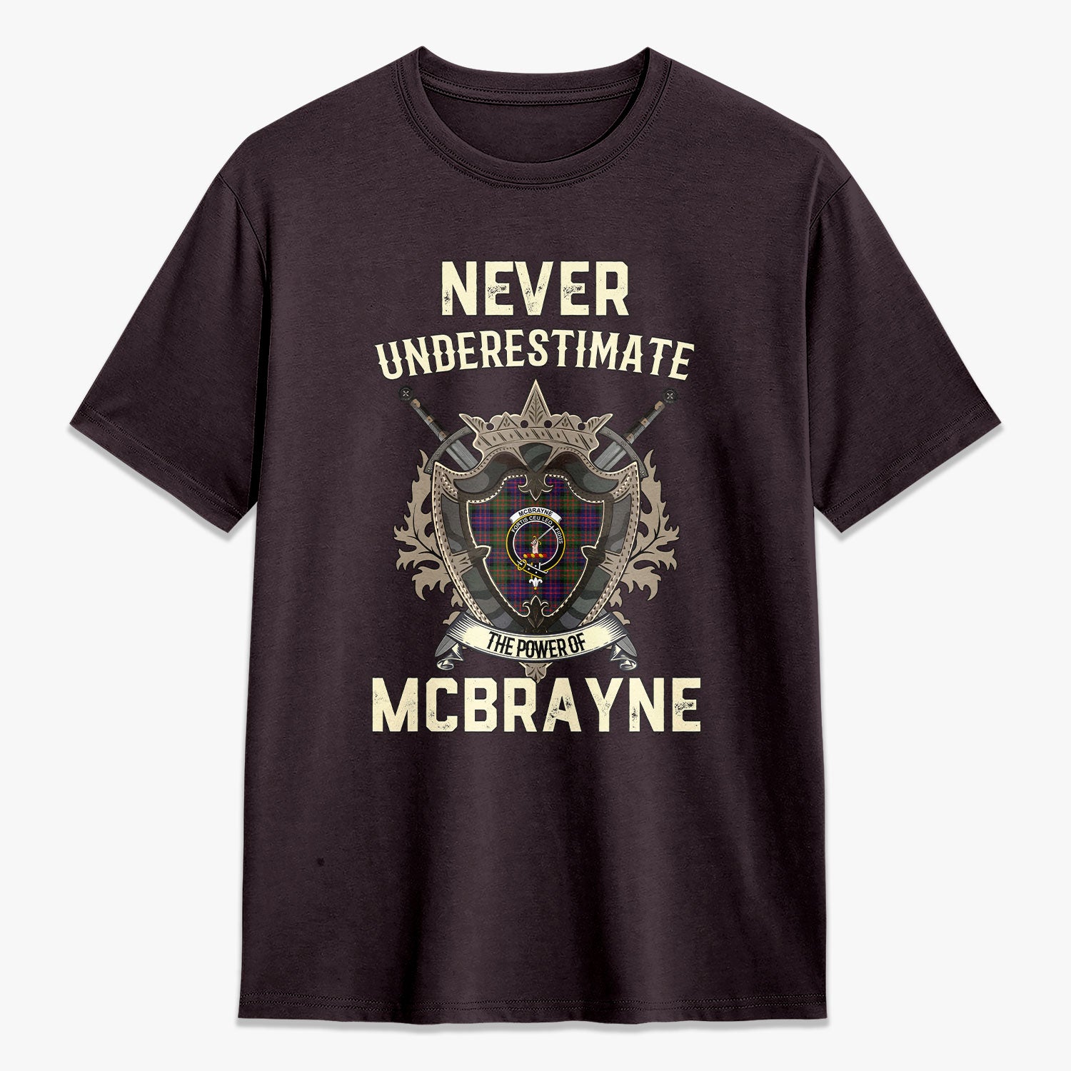 McBrayne Tartan Crest 2D T-shirt - Never Underestimate Style