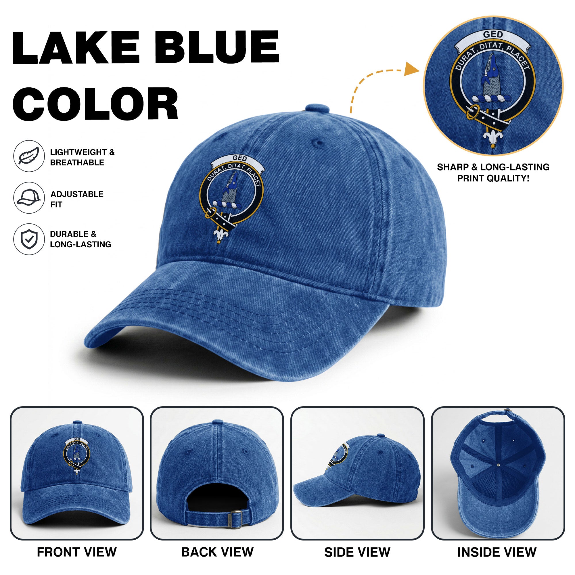Ged Crest Washed Classic Cap