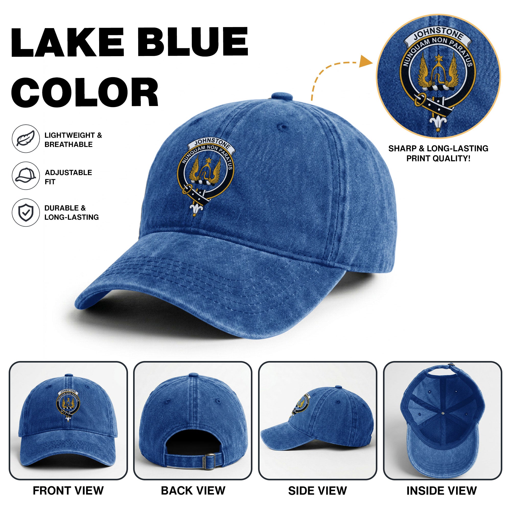 Johnstone Crest Washed Classic Cap