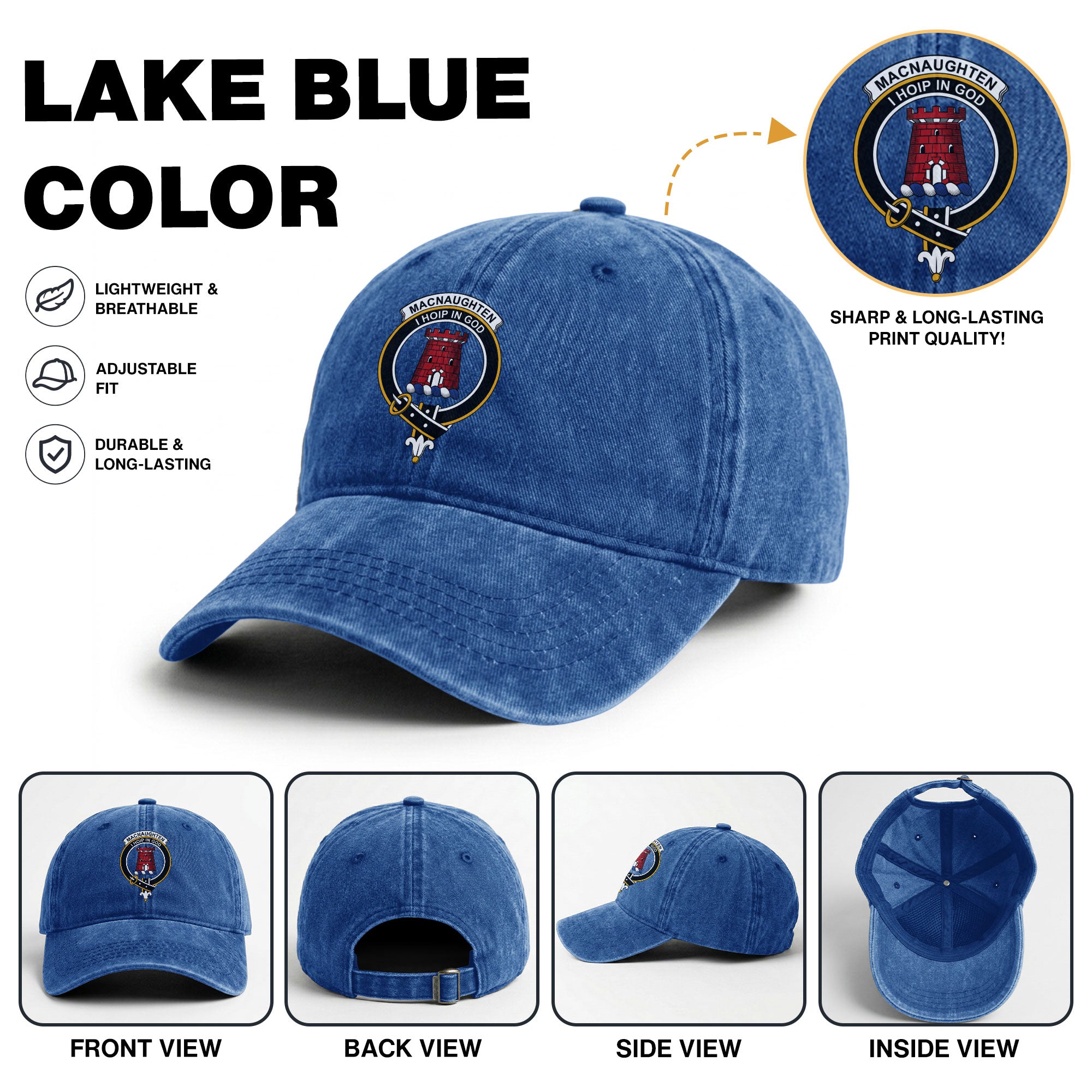MacNaughten Crest Washed Classic Cap