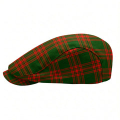 Menzies Green Modern Tartan Flat Caps