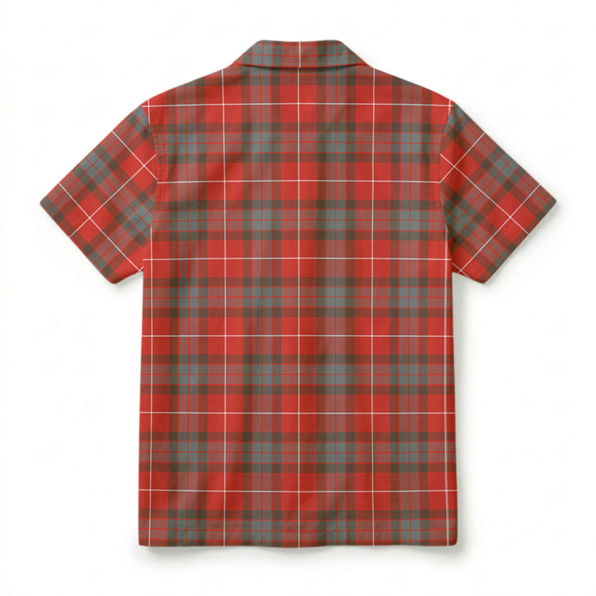 Fraser (of Lovat) Weathered Tartan Crest Hawaiian Shirt