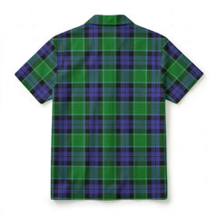 Graham of Menteith Modern Tartan Crest Hawaiian Shirt