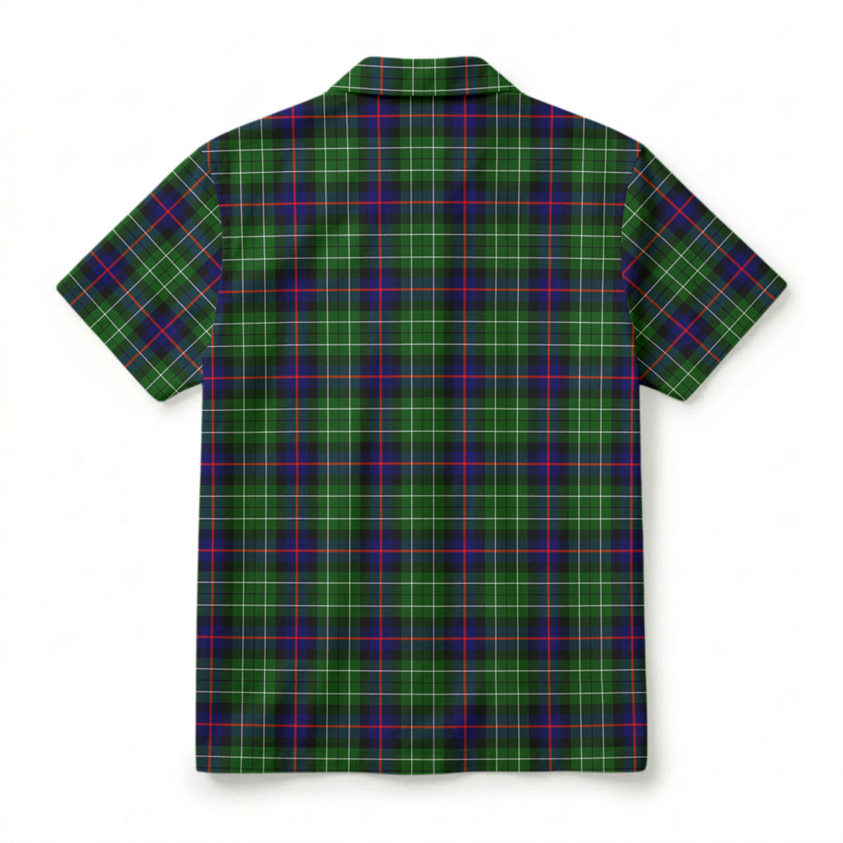 Leslie Hunting Tartan Crest Hawaiian Shirt